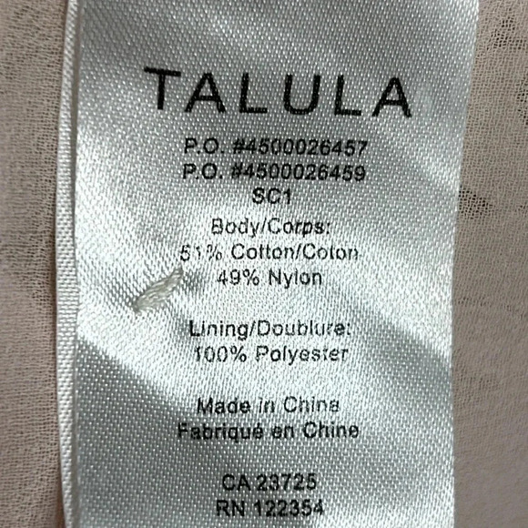 Floral White ,off white,lace sheer top ,with pink underlay, Ariztia Talula, - Picture 15 of 17